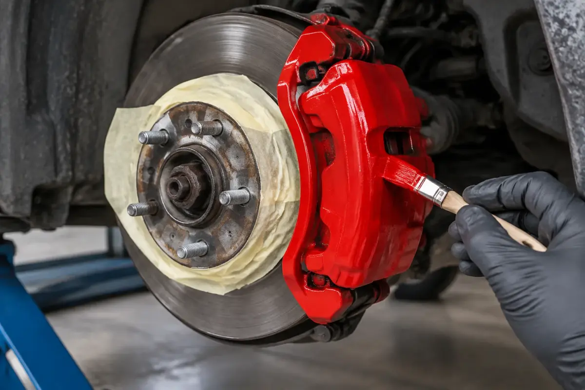 Caliper Paint at Certified Motor Sports LLC, Los Angeles, CA